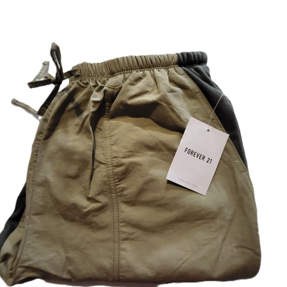 Set 2 pieces Sport pants Olive green Girls Forever 21/Tank top Yellow Size M - Picture 4 of 6
